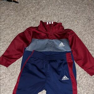 Adidas Burgundy and Navy Tracksuit